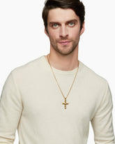 DY Helios™ Cross Pendant in 18K Yellow Gold, 36mm